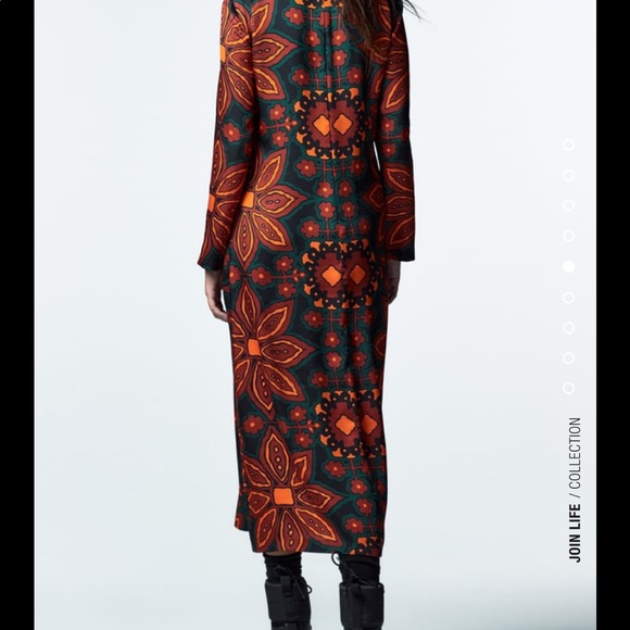 Zara printed midi dress - Picture 9 of 15